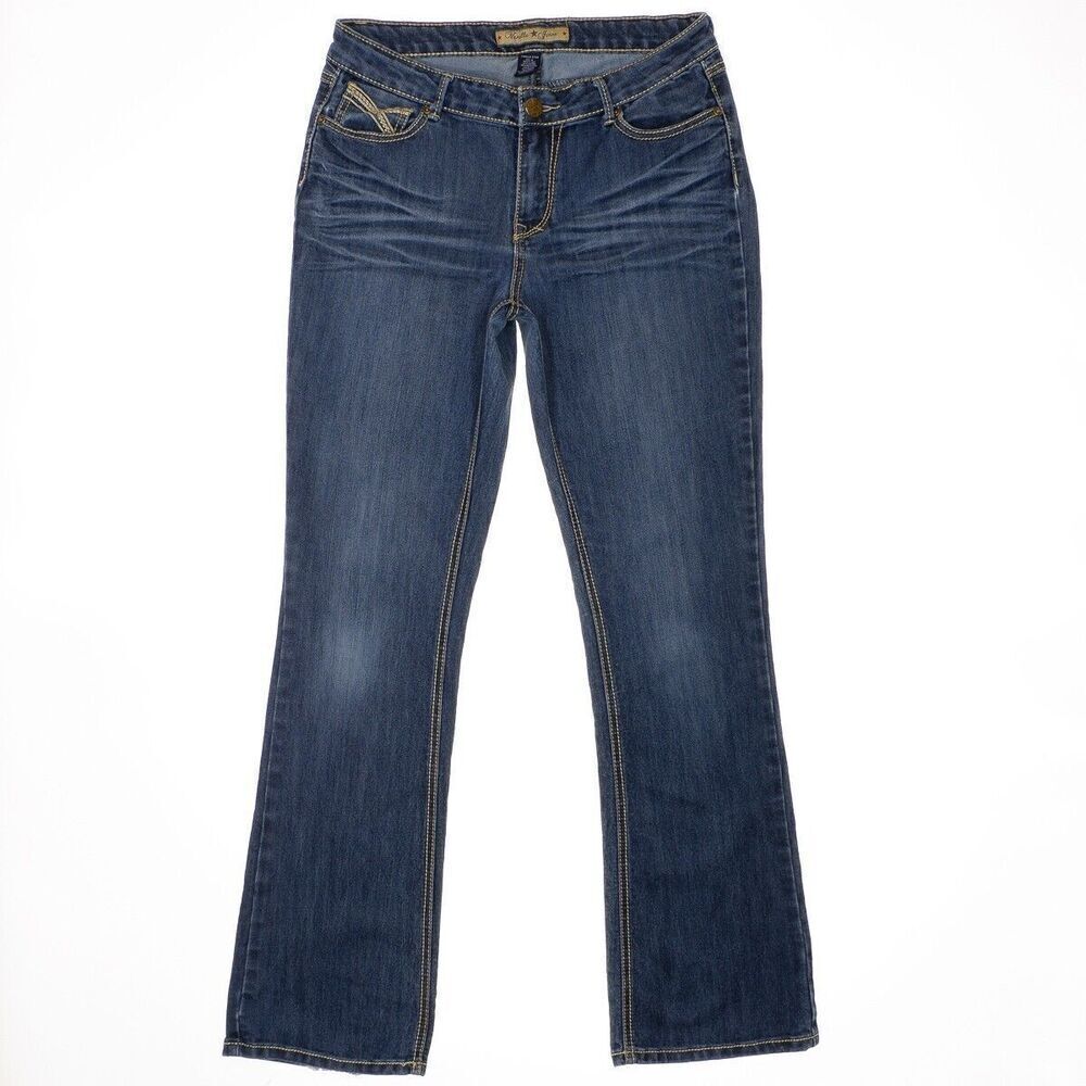 Vanilla Star Bootcut Jeans Size 10 Womens Mid Rise Blue Denim Measures 31 x 31